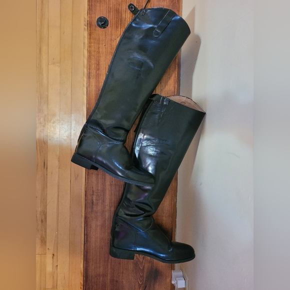Amazonas leather knee high black riding boots - Picture 2 of 5